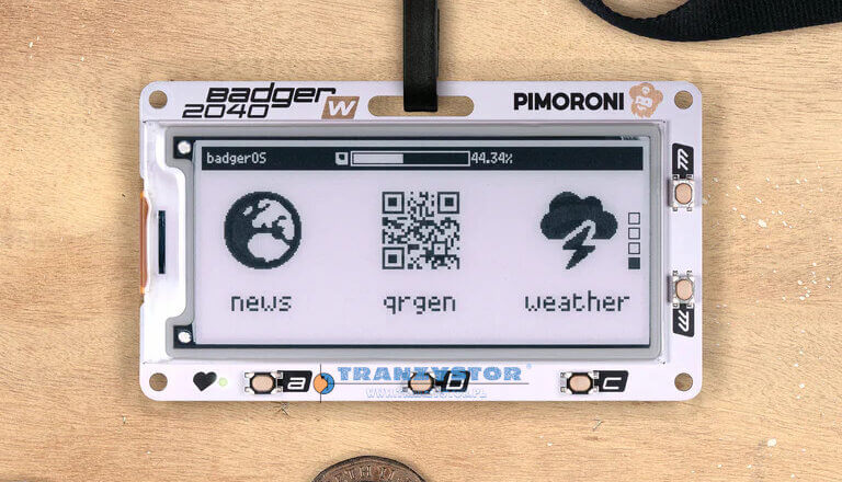 Pimoroni’s Badger 2040W kompaktowy ePaper