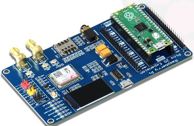 Raspberry Pi Pico – płytka rozszerzeń Pico 2G z GSM/GPRS i GNSS
