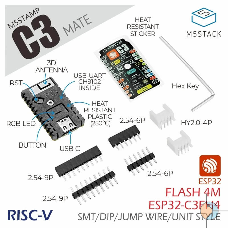 Płytka M5Stamp C3 RISC-V