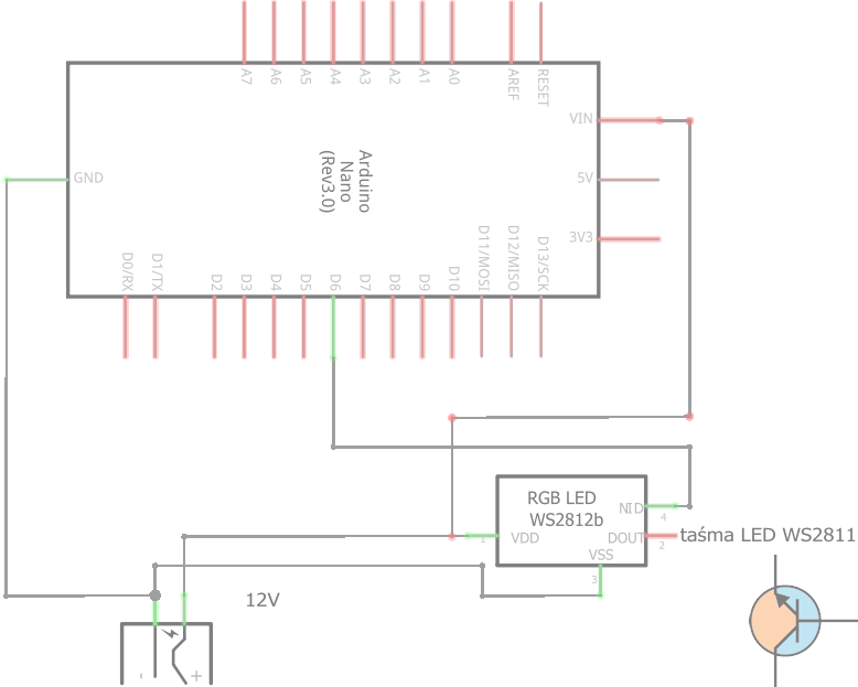Arduino – WS2811 efekt ognia