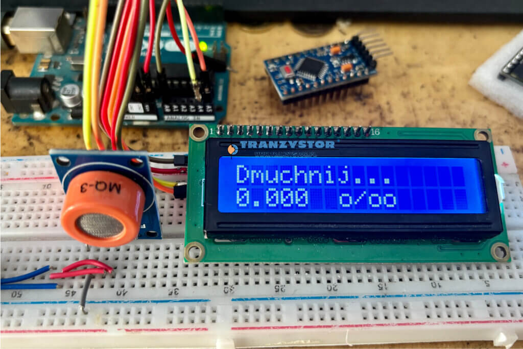 alkomat MQ3 arduino