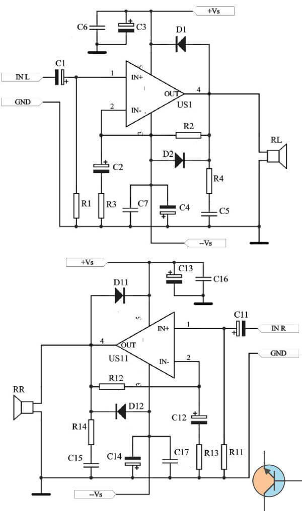 Wzmacniacz stereofoniczny 2x25W