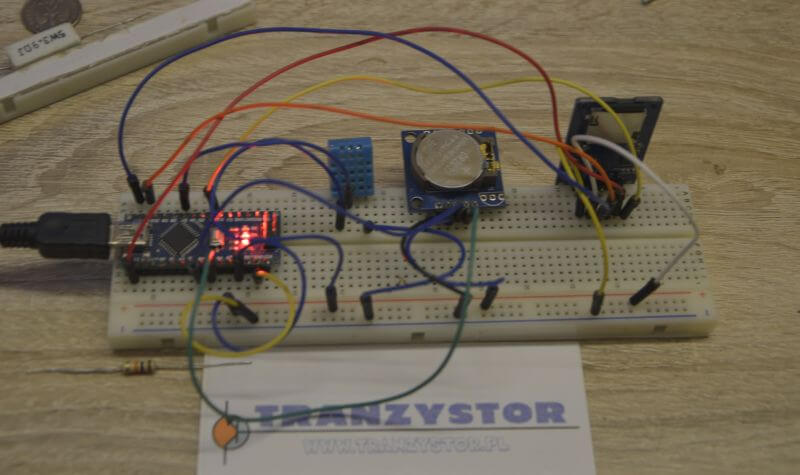 Arduino – Rejestr temperatury i wilgotności z zapisam na kartę SD wraz z RTC