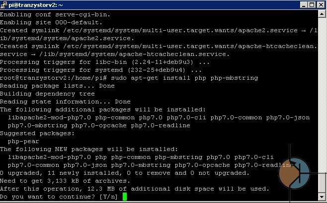 Raspberry Pi Apache + PHP + MySQL