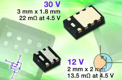 Miniaturowe MOSFETy o rezystancji kanału od 13,5 mΩ / 4,5 V